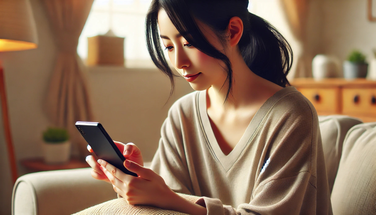 LINEで彼氏と距離を置きたいと思っている女性