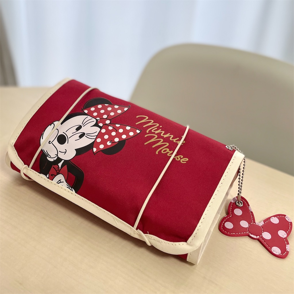 ゼクシィ5月号付録レビュー】ミニーマウス 折りたたみトラベルポーチ