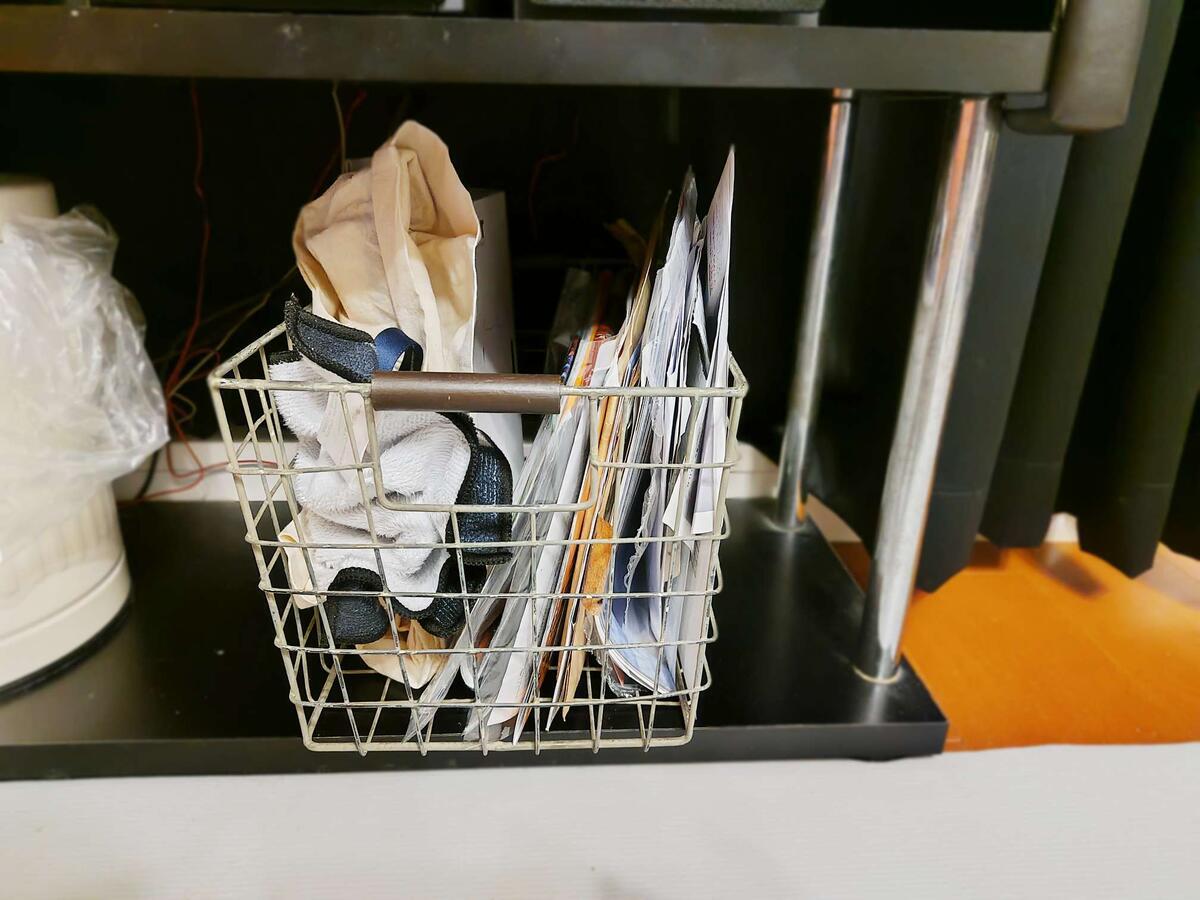 ソファの上のものを入れる