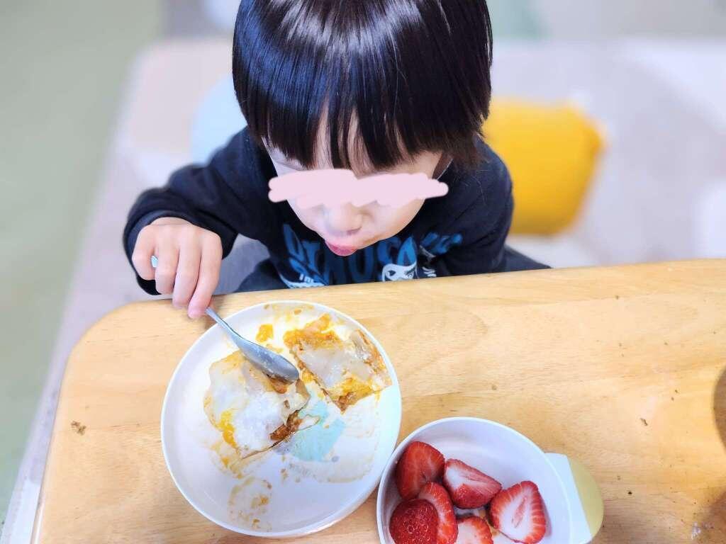 業務スーパーのラザニア　子供のランチ