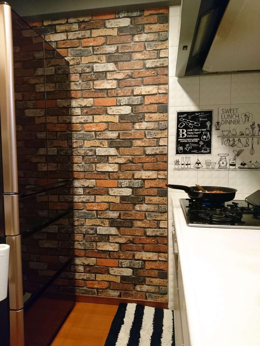 キッチン壁紙DIY