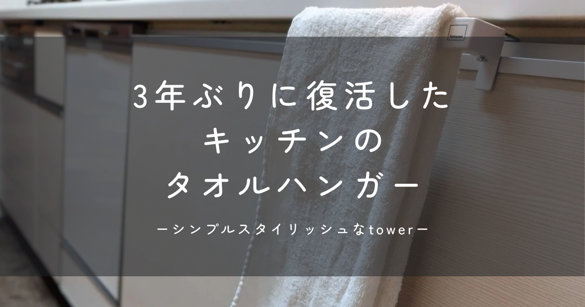 3年ぶりに復活したタオルハンガー