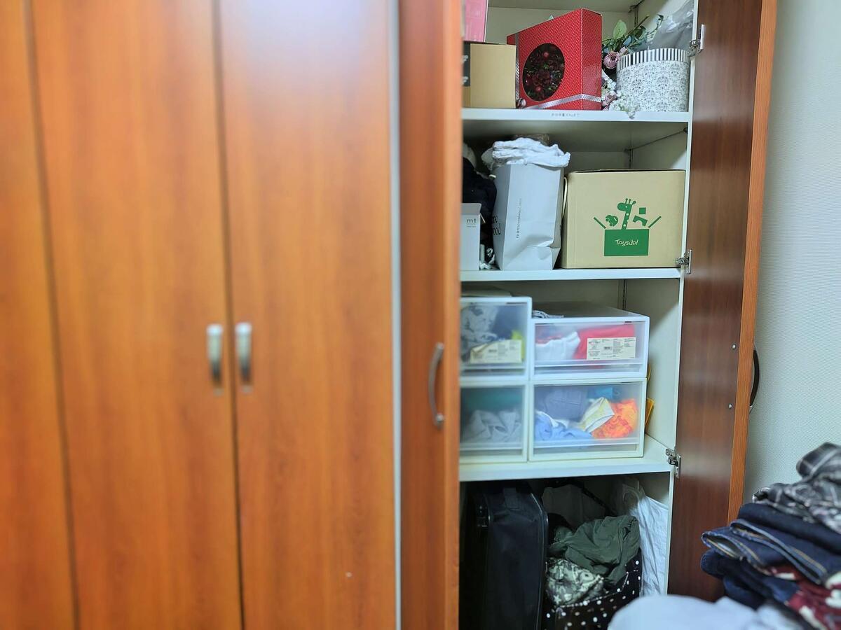 子供服の衣替え、クローゼット