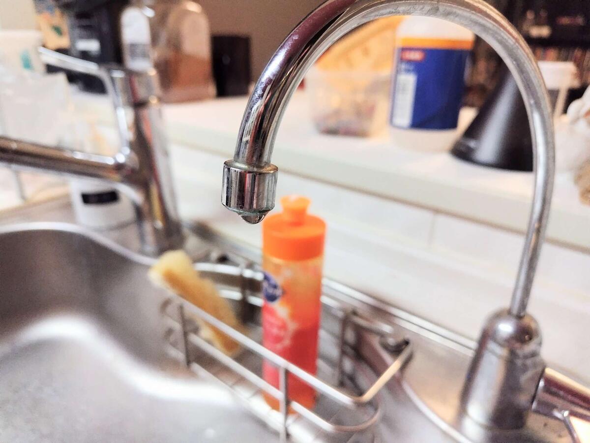 ポタポタ止まらない浄水器