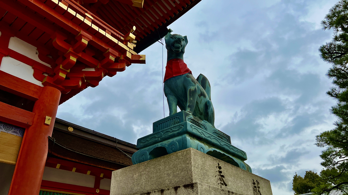 狐の像