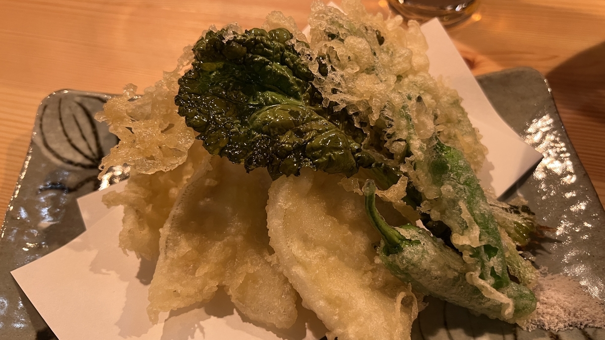 天ぷらの盛り合わせ