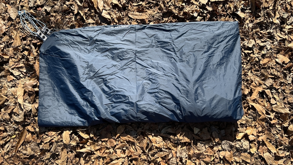 四つ折りにした時点