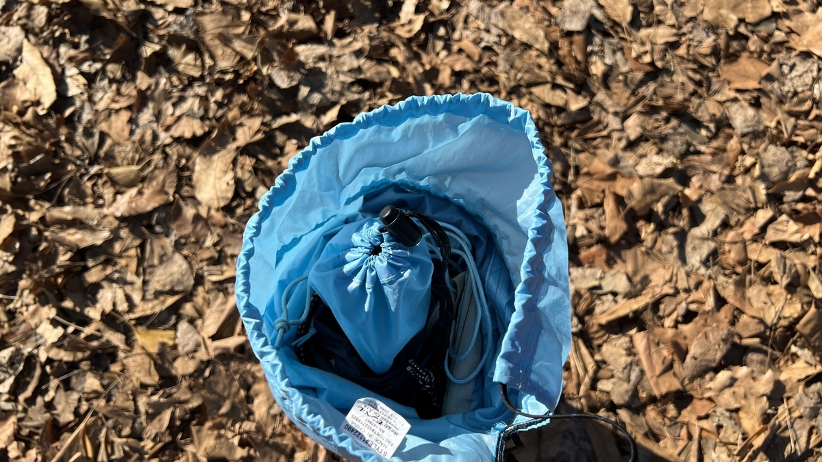 収納袋にも簡単に入る