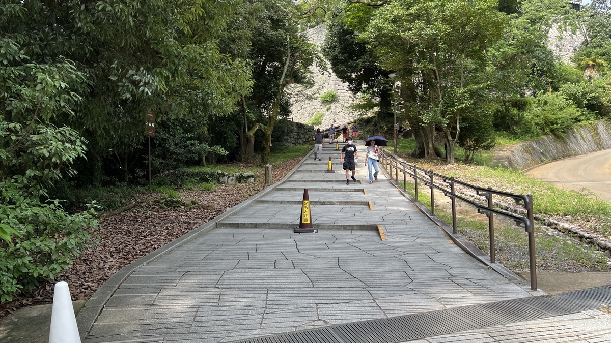 松山城へ向かうスタート地点