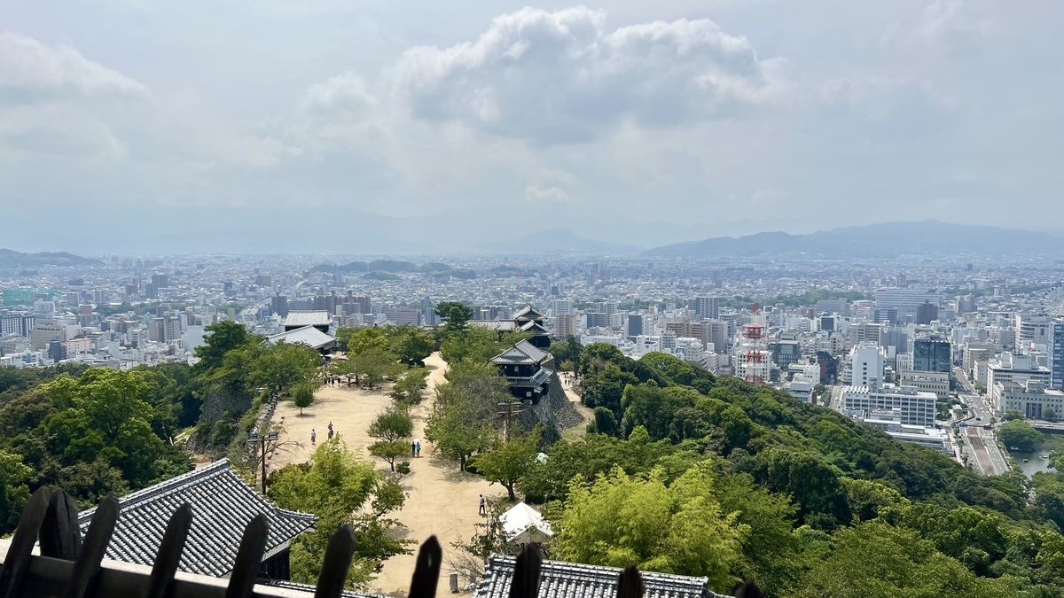 大天守最上階からの眺望