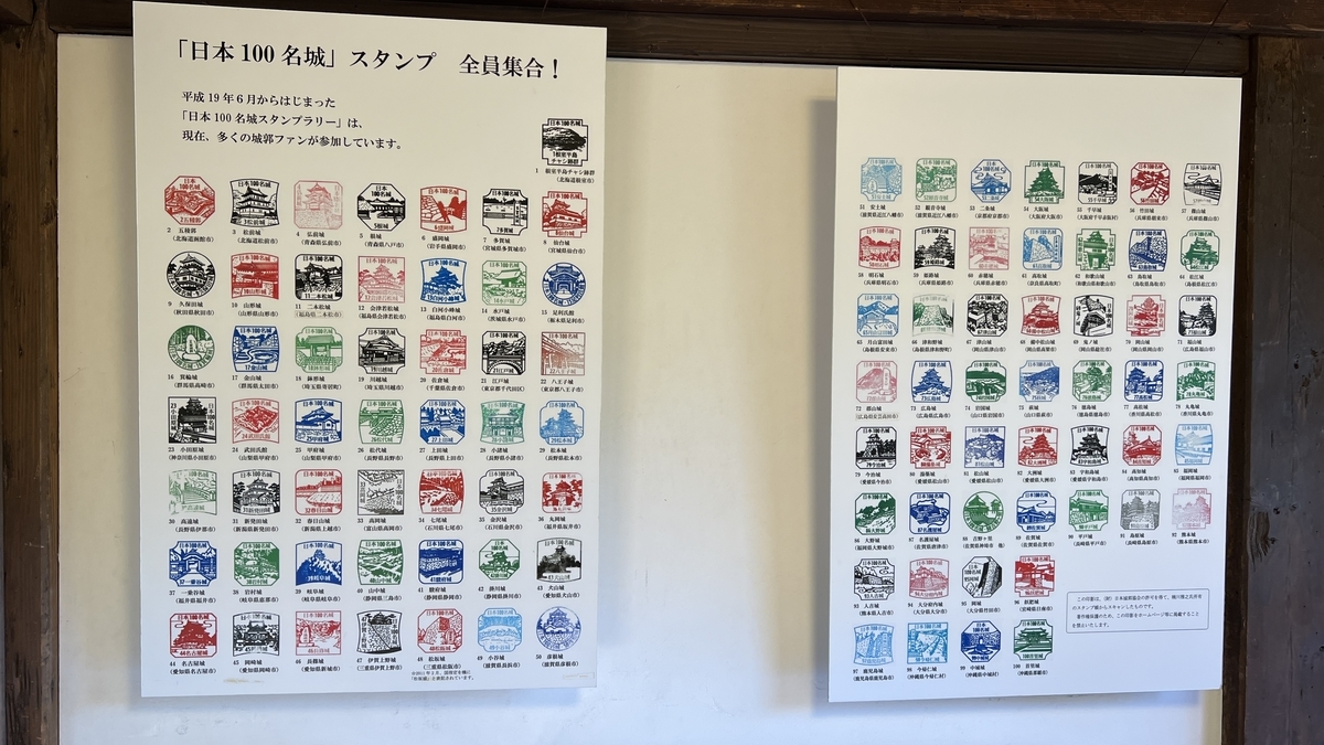 日本百名城スタンプ