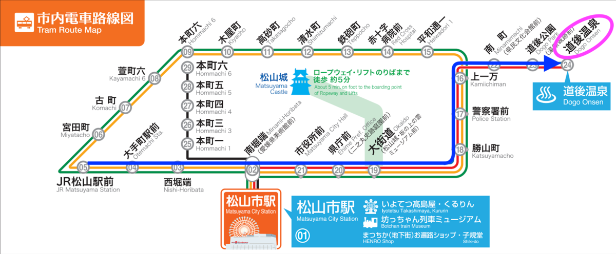 ５番の路線図