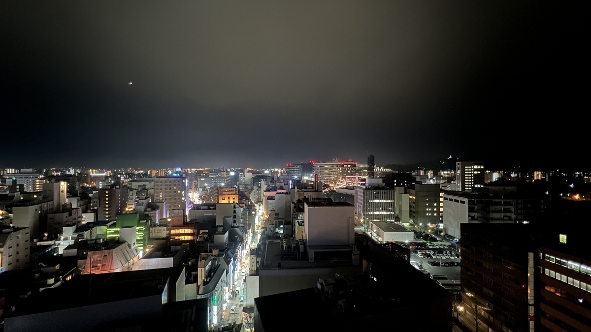 熊本市街地の夜景