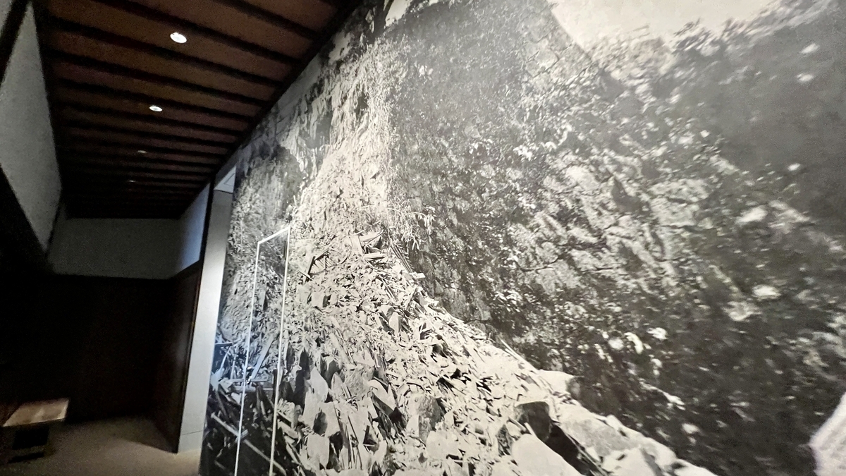 明治 22 年熊本地震で崩れた石垣