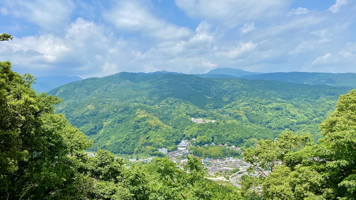 駒ケ岳を臨む景色