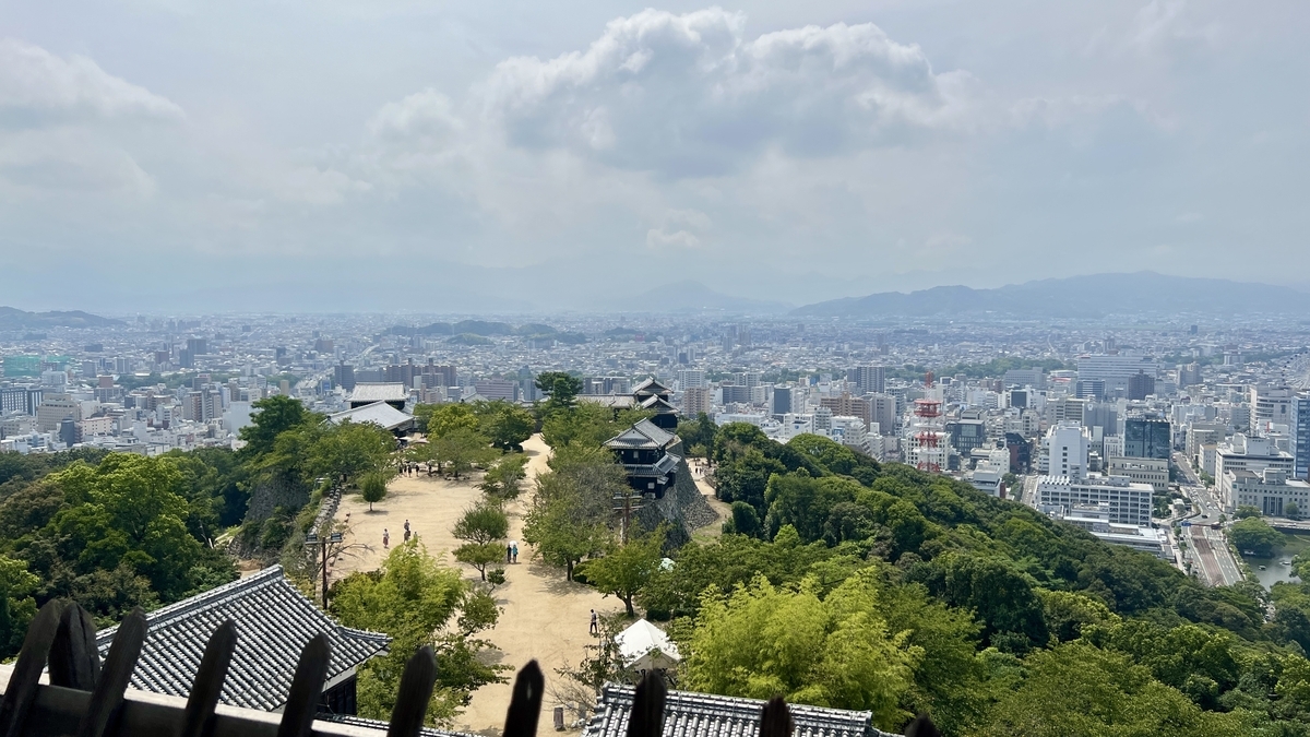 天守最上階からの眺望