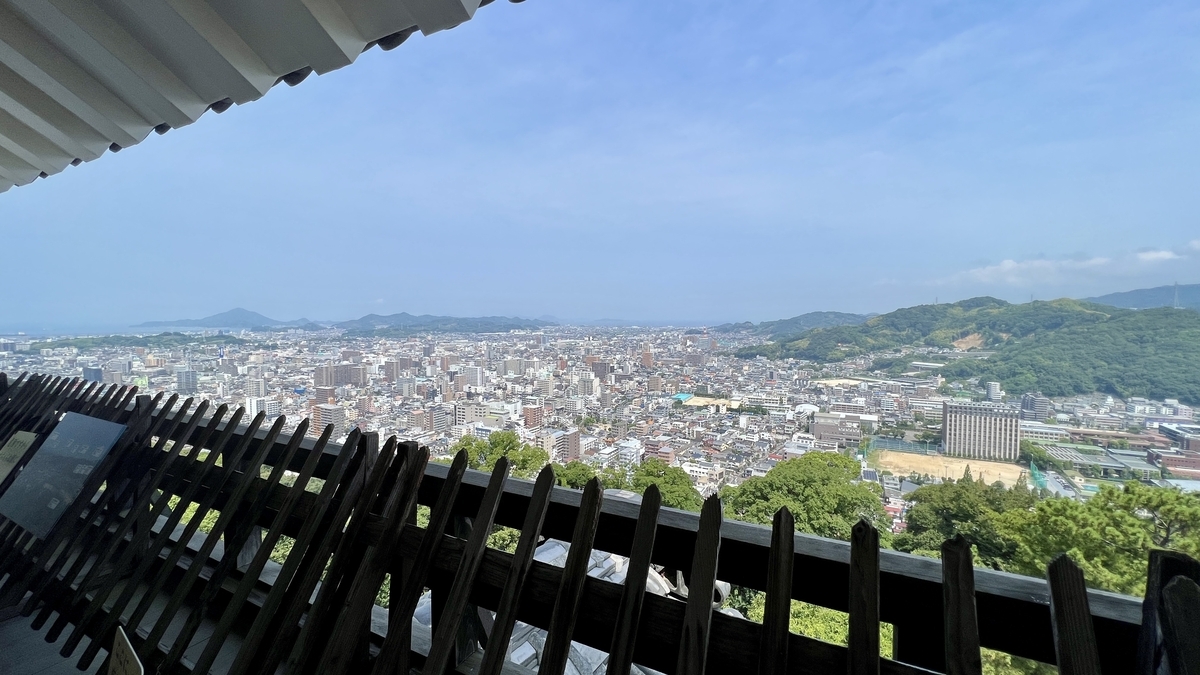 天守最上階からの眺望