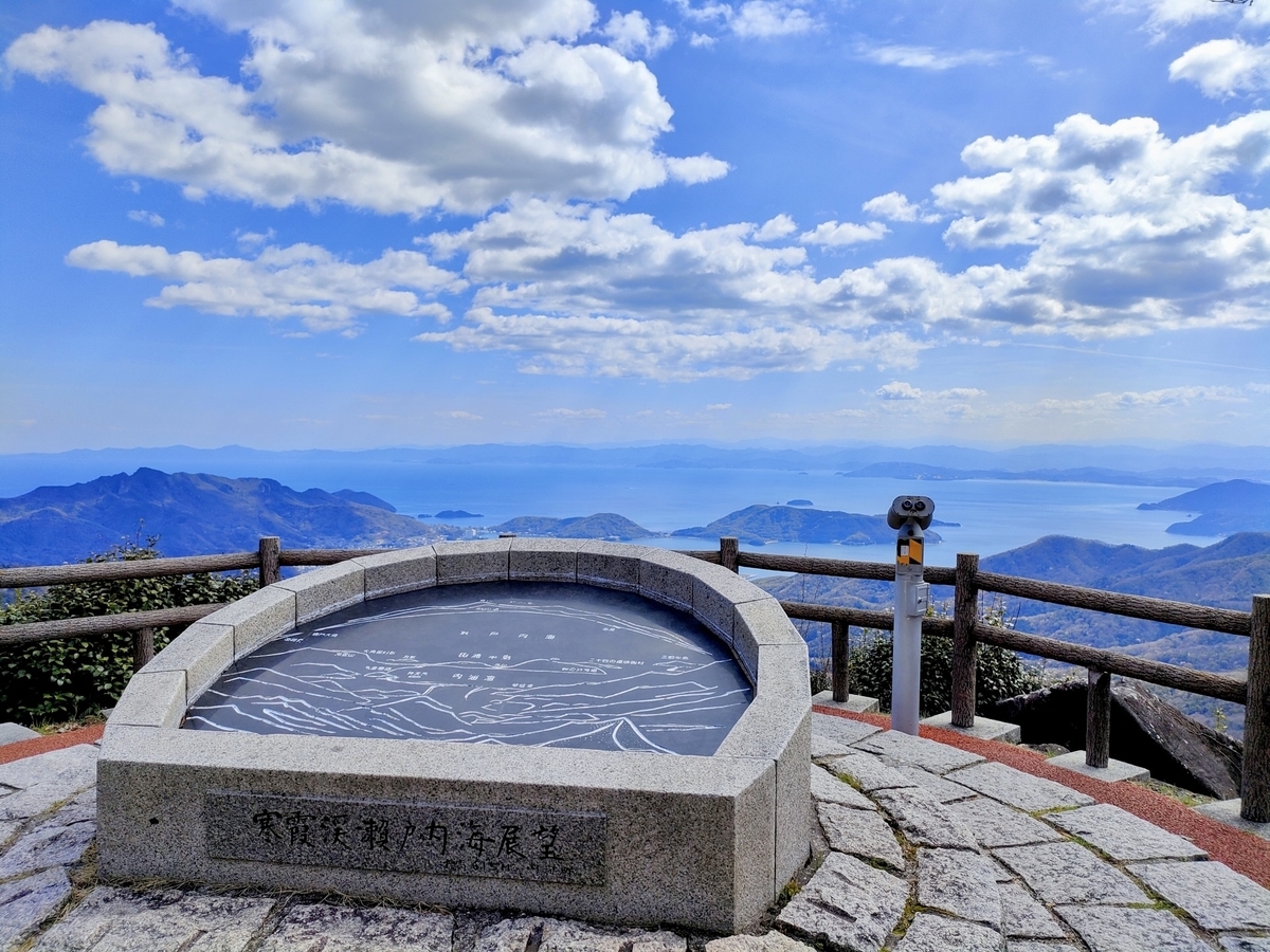 第一展望台から望む瀬戸内海と小豆島の絶景