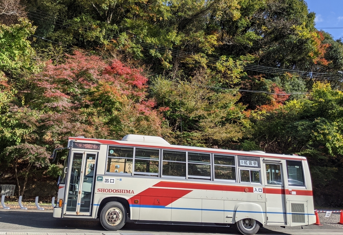 寒霞渓行きの路線バス