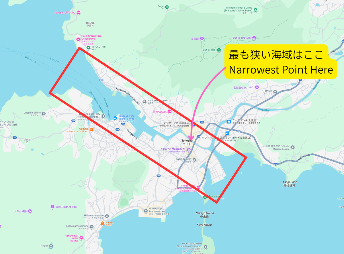 土渕海峡位置マップ