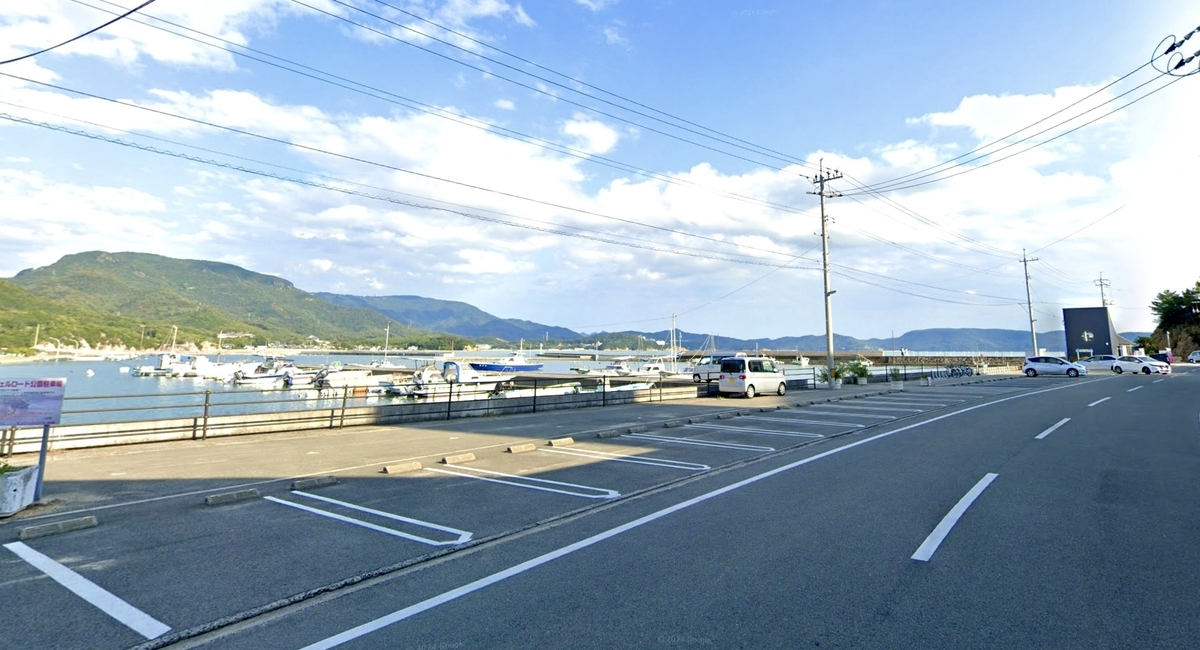 エンジェルロード駐車場の風景