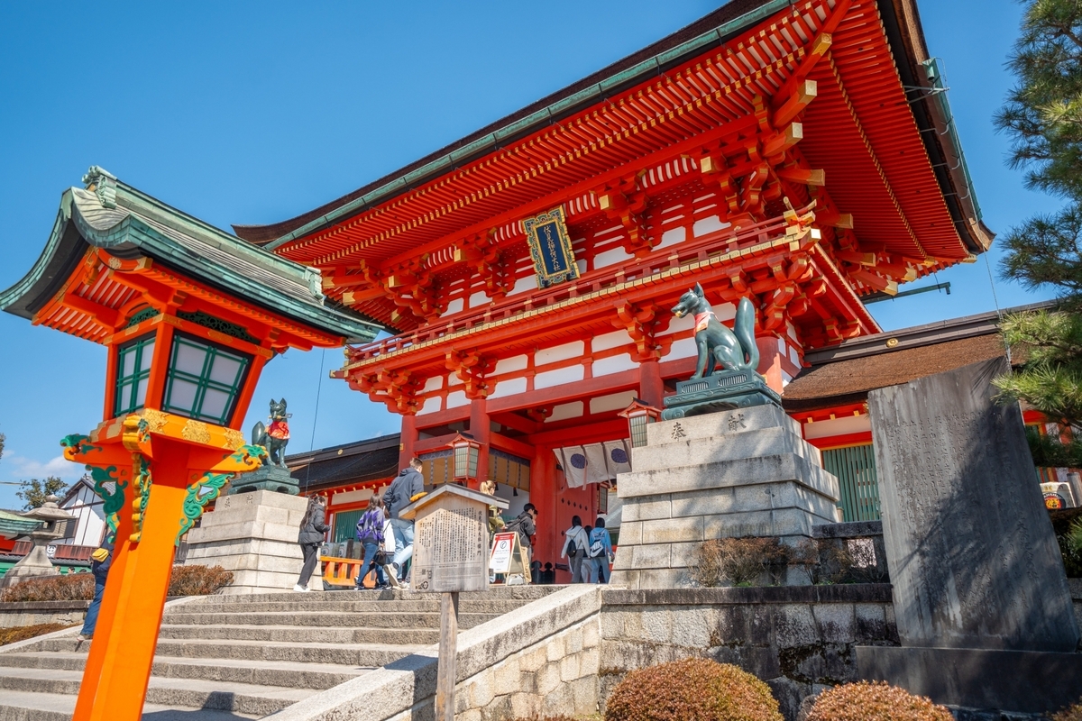 神社名が刻まれた石の社号標