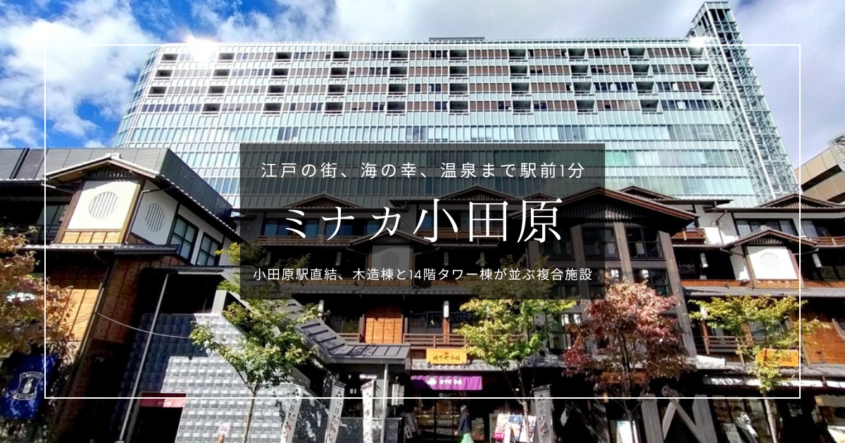 小田原観光まるごと駅前1分!江戸の城下町、グルメ、お土産、天然温泉が揃う『ミナカ小田原』