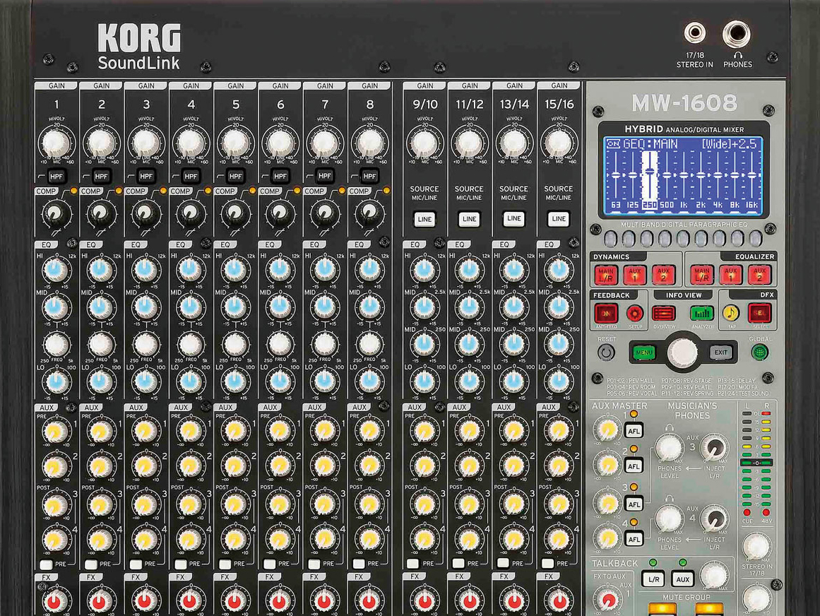 搬入設置サービス付 KORG MW-1608 / コンソール ミキサー PA ミキサー