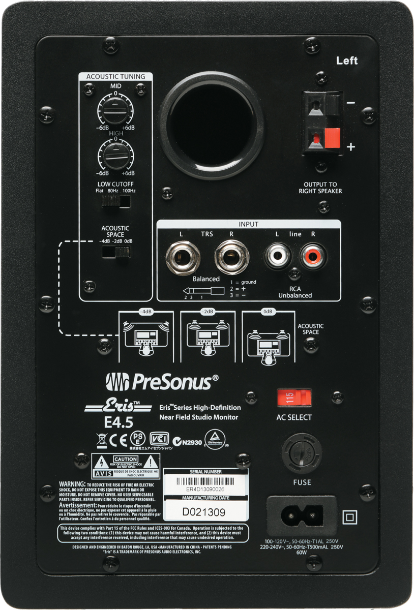 PRESONUS Eris E3.5 / Eris E4.5 〜ペア10万円以下！サイズで