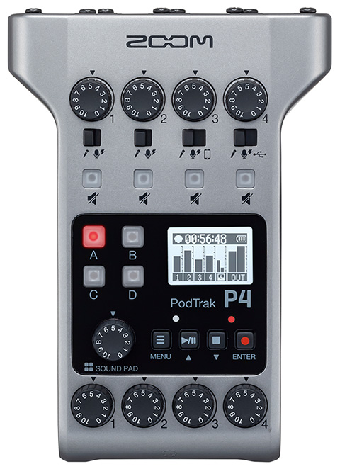 ZOOM PodTrak P4｜ポッドキャストや収録に最適な多機能レコーダー Amazon | Zoom PodTrak P4 ポータブル マルチラック