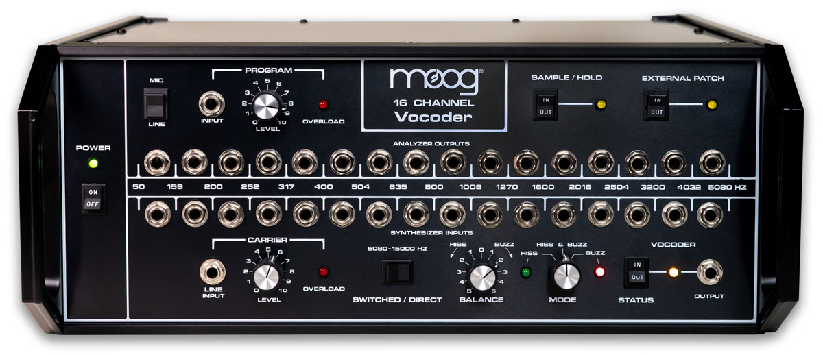 MOOG 16 Channel Vocoderが復活。パッチ可能なハンドメイドの