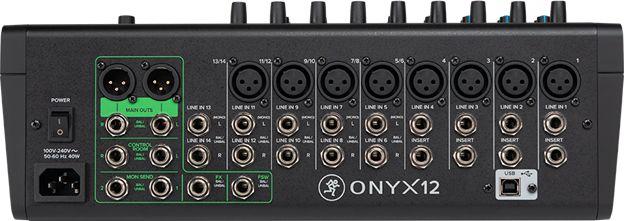 MACKIE.からUSBオーディオI/Oを搭載したアナログ・ミキサーNew Onyx