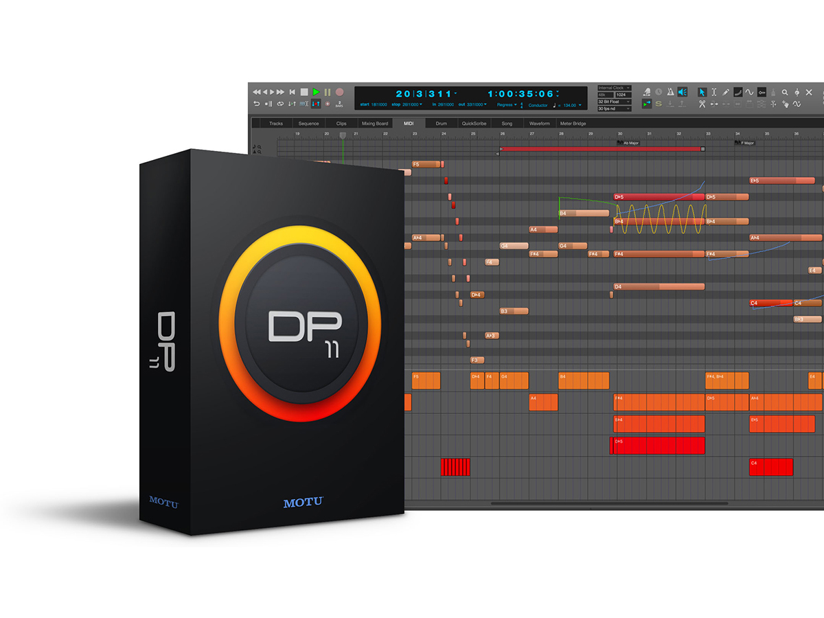 MOTU Digital Performer 11発表。サンプラー強化やMPEサポート、さかのぼり録音などの新機能を追加