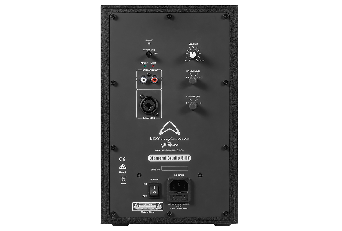 ワーフェデール プロ DiamondStudio5BT モニタースピーカー２台 WHARFEDALE PROがワイアレス接続可能なモニター・スピーカー2機種を