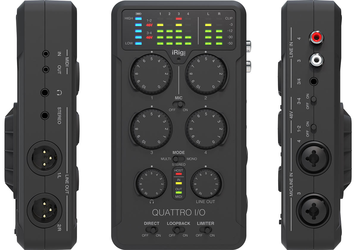 IK MULTIMEDIA、4マイクプリのインターフェースiRig Pro