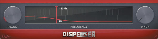 その位相をずらすことによってキックがキャンセルされてしまったため、オールパスEQのKILOHEARTS Disperserで補正