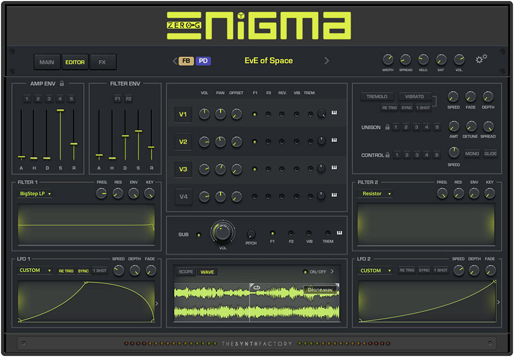 ZERO-G Enigma〜独自エンジンでシネマティックなテクスチャーを