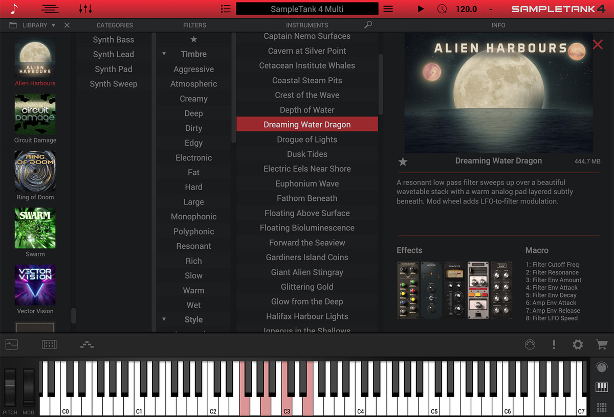 IK MULTIMEDIA SampleTank 4とSyntronik 2の拡張音源が8タイトル同時