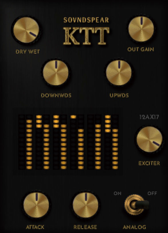 SOUND SPEAR Kill the Top Compressor（KTT）。特有の処理を行い、個性的で鋭い音に加工できるプラグインです