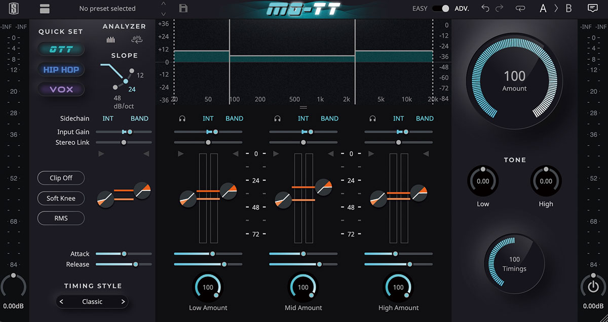 SLATE DIGITAL MO-TTは“OTT”的な質感も得られますが、マルチバンド・コンプレッサーとしての使い方をより強化したプラグインという印象です。筆者は細かい調整をしたい際に使います