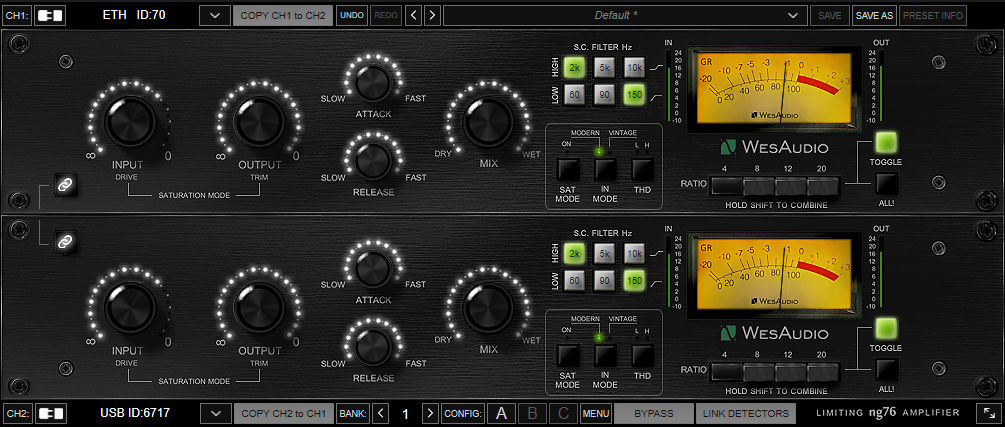 WESAUDIO NG76 〜プラグインから操作やリコールが可能なFET