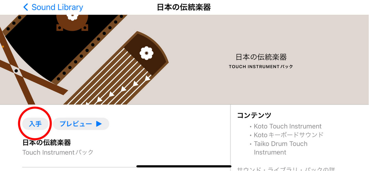 「日本の伝統楽器」を入手
