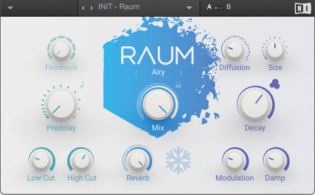 リバーブにはNATIVE INSTRUMENTS Raumを用意