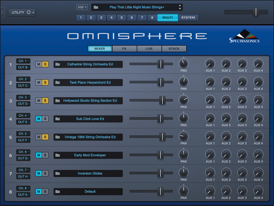 2019年にリリースされたアルバム『Möbius Strip』でも活躍したSPECTRASONICS Omnisphere。本作でもストリングスやシンセなど、ほとんどの音はOmnisphereで制作された。ISHIIは“サントラを作る上であらためて底力を感じた”と語る