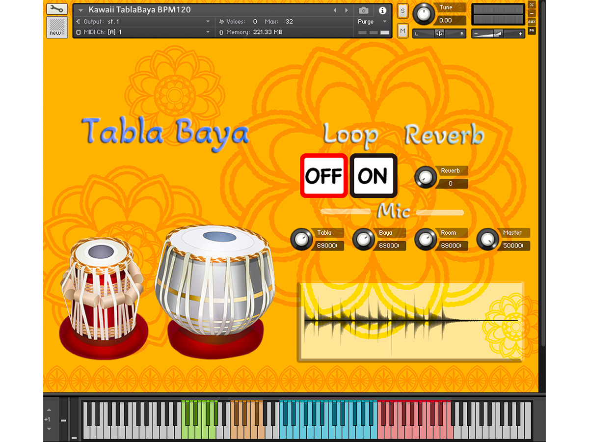KAWAII FUTURE SAMPLES KAWAII TABLA〜タブラの単音とパターンを