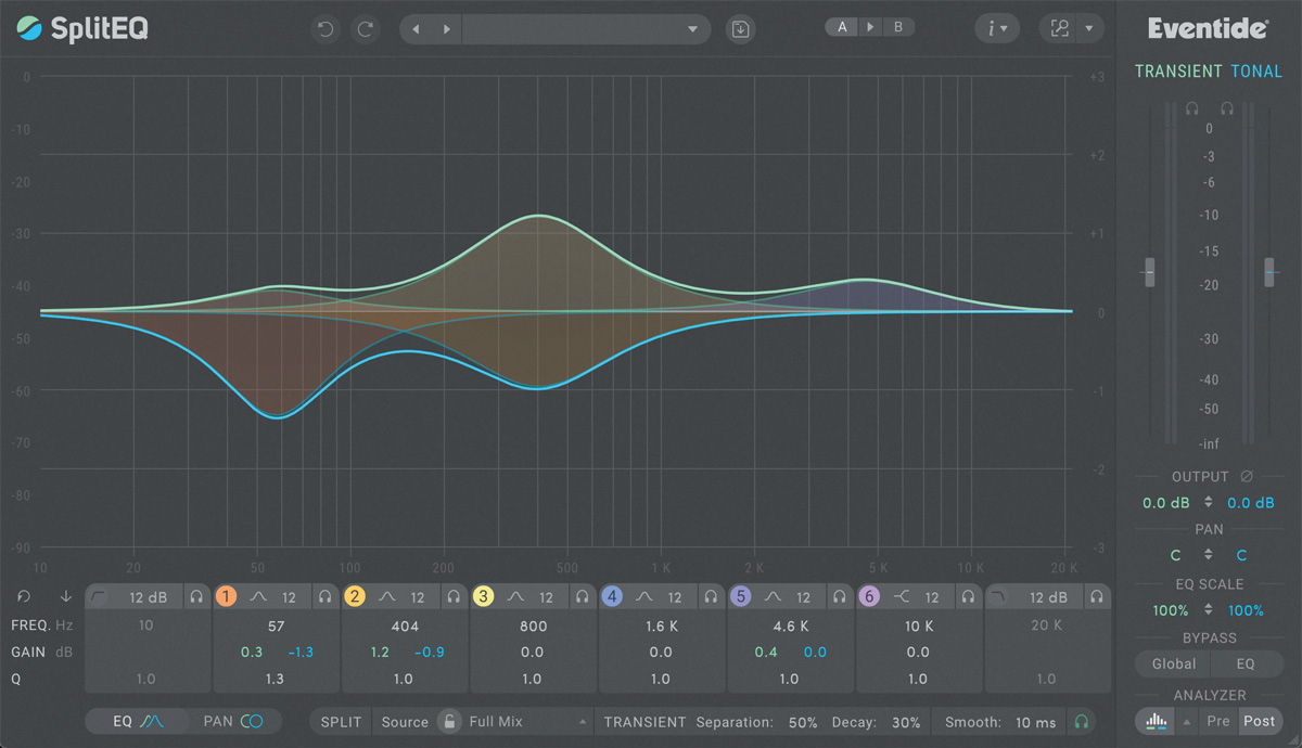 EVENTIDE SplitEQ（プラグインEQ）