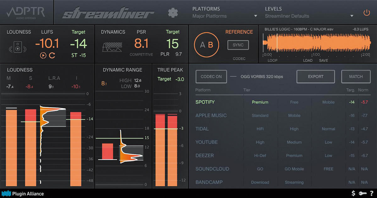 PLUGIN ALLIANCE ADPTR Audio Streamliner