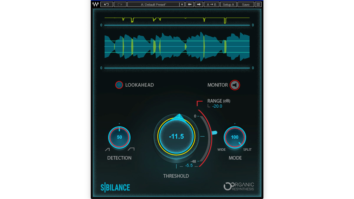 Waves Sibilanceは音が自然で使いやすい