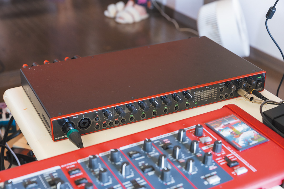 日本で購入したオーディオ・インターフェースのFOCUSRITE 18I20