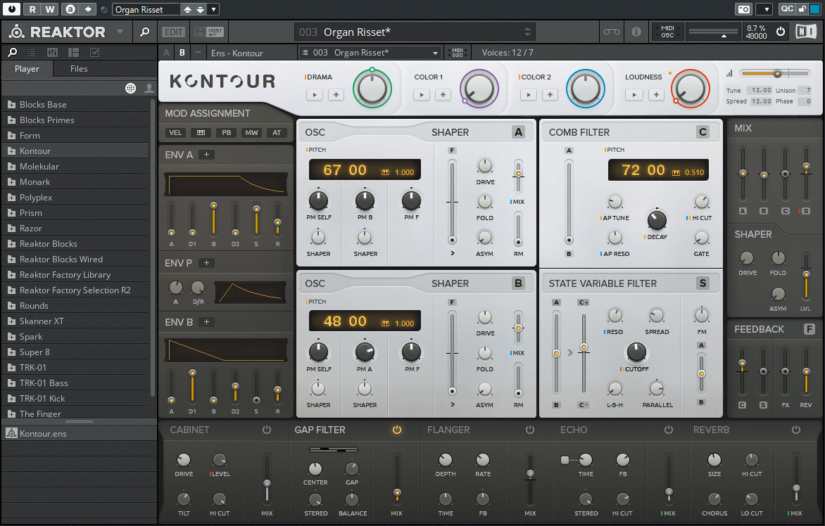 Reaktor 6（Komplete 14 Standard以上に収録）